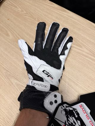 Guantes moto GP Pro cuero azul o rojo 