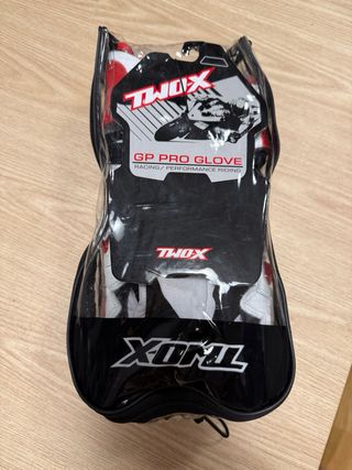 Guantes moto GP Pro cuero azul o rojo 