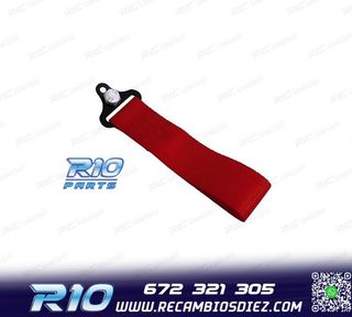 CINTA DE REMOLQUE ROJA EN TELA