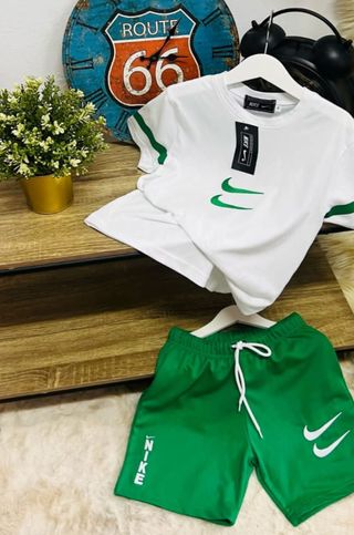 Chándal Nike niño - Verde Blanco