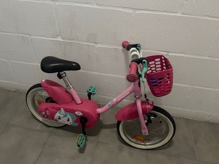 Bicicleta niña 14" Btwin Unicornio