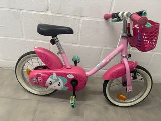 Bicicleta niña 14" Btwin Unicornio