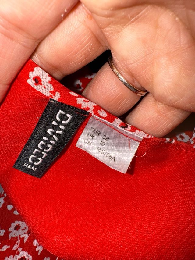 Vestido rojo H&M - Talla M