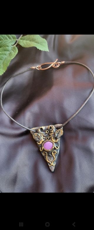 Collana Gotica con Agata Rosa