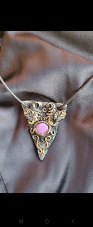 Collana Gotica con Agata Rosa