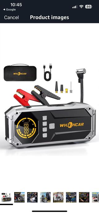 arranque para autos de 6000 A con compresor, linte