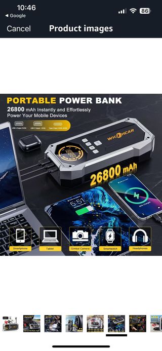 arranque para autos de 6000 A con compresor, linte
