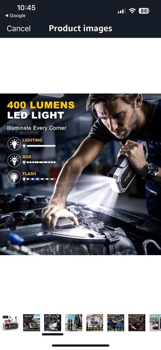 arranque para autos de 6000 A con compresor, linte