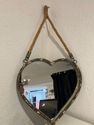 Espejo corazón vintage