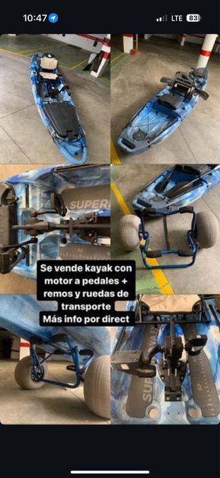 Kayak pedal Supernova + ruedas