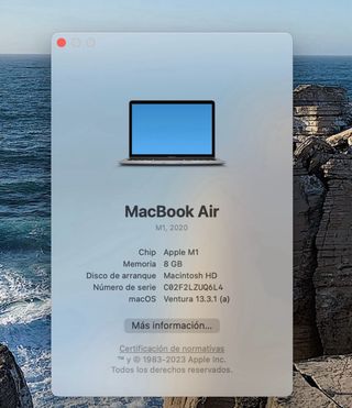 MacBook Air 13" M1-8GB RAM