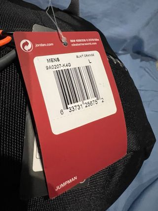 Mochila Nike air Jordan Negra y Gris nueva