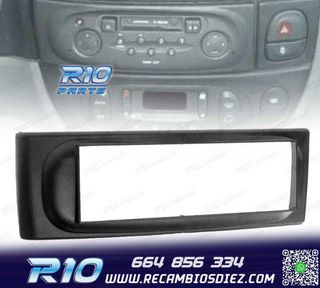 MARCO NEGRO RADIO 1-DIN PARA RENAULT MEGANE I SCENIC 96-03