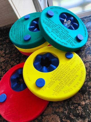 Discos natación Delphin: 6 uds