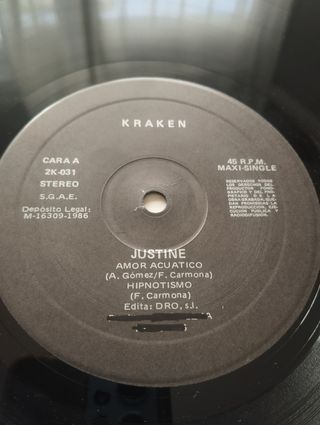 VINILO MAXI JUSTINE (NEW WAVE)