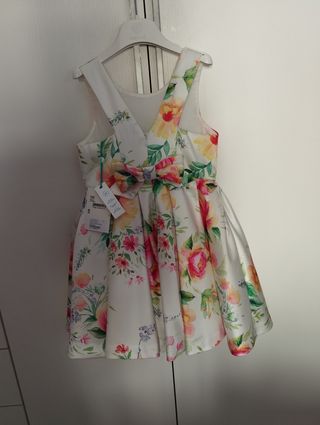 Vestido niña flores Abel&Lula T5