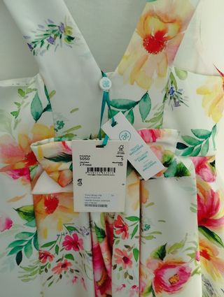 Vestido niña flores Abel&Lula T5