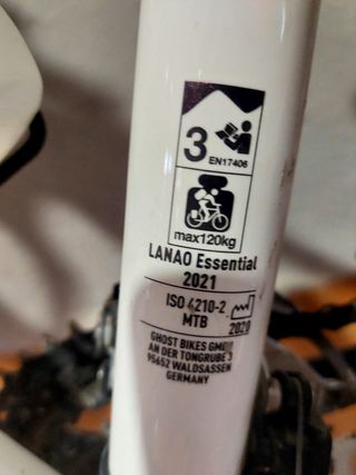 Bicicleta Ghost montaña talla xs