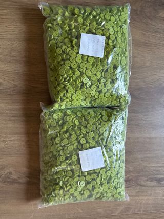grandísimo lote Botones color verde oliva 