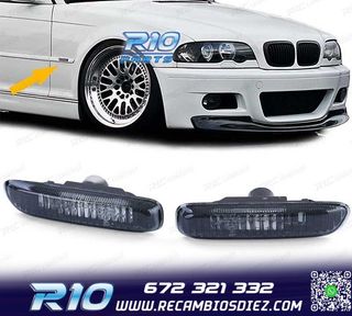 INTERMITENTES LATERALES BMW E46 98-05 CRISTAL CLARO NEGRO
