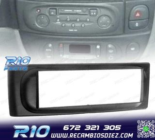 MARCO NEGRO RADIO 1-DIN PARA RENAULT MEGANE I SCENIC 96-03