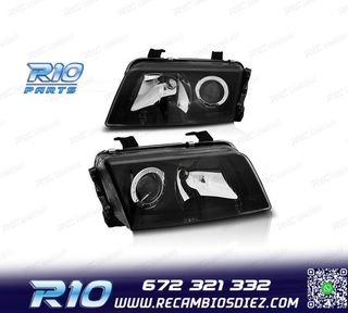 FAROS AUDI A4 B5 94-99 FONDO NEGRO