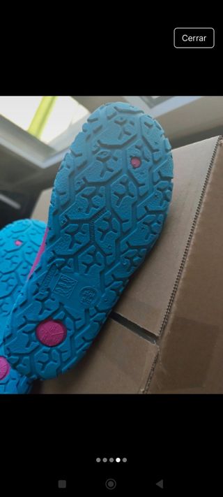Zapatillas agua niña rosa 33/34