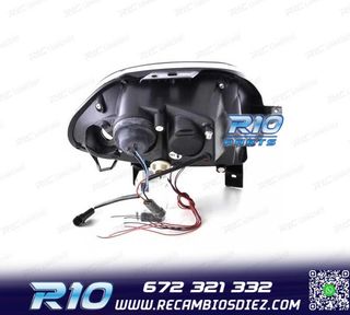 FAROS RENAULT CLIO 98-01 OJOS ANGEL FONDO NEGRO
