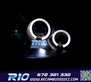 FAROS RENAULT CLIO 98-01 OJOS ANGEL FONDO NEGRO