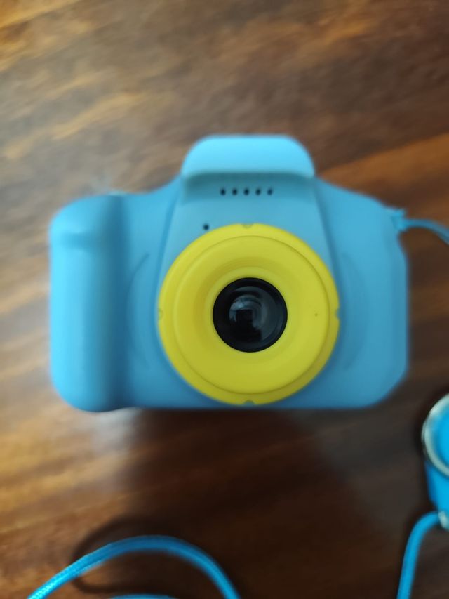 Cámara digital infantil azul