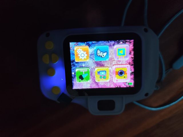 Cámara digital infantil azul