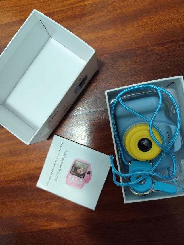 Cámara digital infantil azul