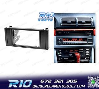 MARCO NEGRO PARA RADIO 2-DIN PARA BMW SERIE 5 E39 Y X5 E53