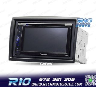 MARCO NEGRO RADIO 2-DIN PARA CITROEN JUMPER PEUGEOT BOXER FI