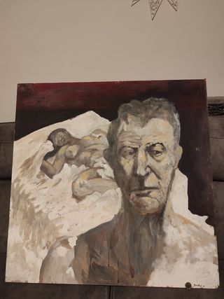 Cuadro original pintado a mano – Retrato expresivo