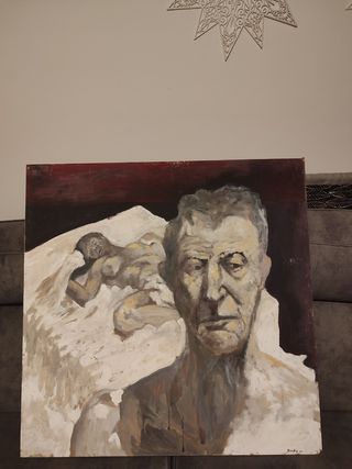 Cuadro original pintado a mano – Retrato expresivo