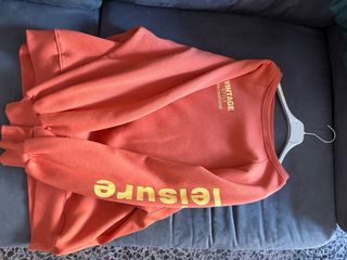 Sudadera oversize naranja