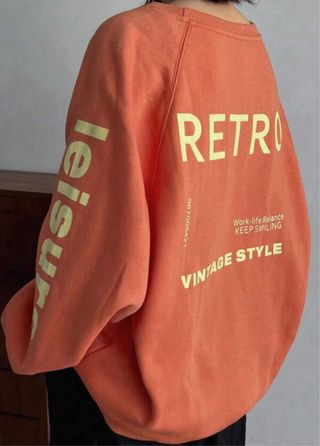Sudadera oversize naranja