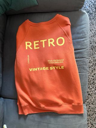 Sudadera oversize naranja