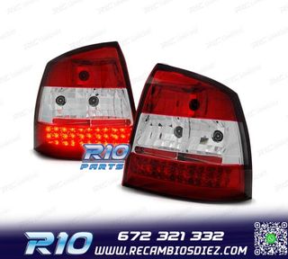 PILOTOS LED PARA OPEL ASTRA G 3P 5P 97-04 ROJO BLANCO