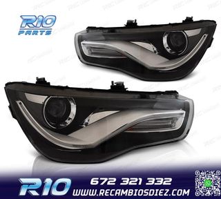 FAROS PARA AUDI A1 10-14 TRU DRL NEGROS