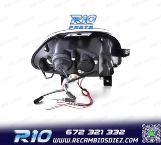 FAROS RENAULT CLIO 98-01 OJOS ANGEL FONDO NEGRO