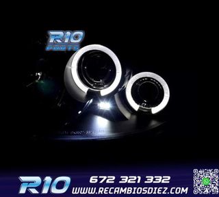FAROS RENAULT CLIO 98-01 OJOS ANGEL FONDO NEGRO