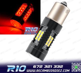 BOMBILLA LED P21W ROJA CANBUS