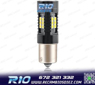 BOMBILLA LED P21W ROJA CANBUS