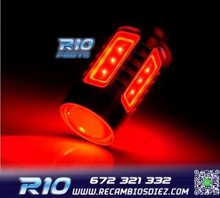 BOMBILLA LED P21W ROJA CANBUS