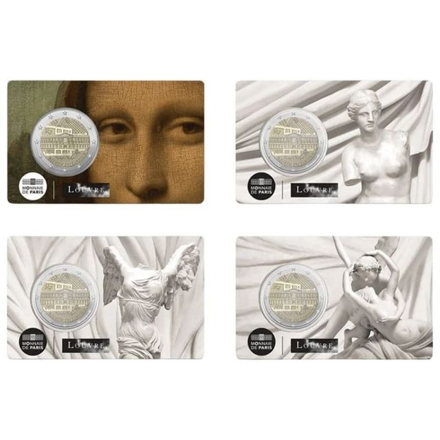 Monedas 2€ Louvre Francia 2025