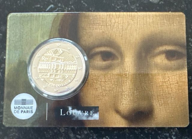 Monedas 2€ Louvre Francia 2025