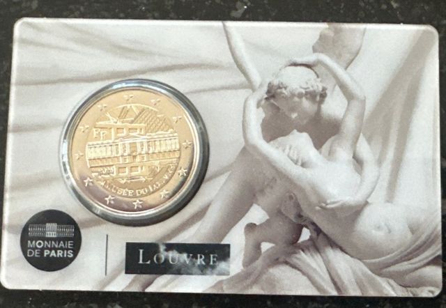 Monedas 2€ Louvre Francia 2025