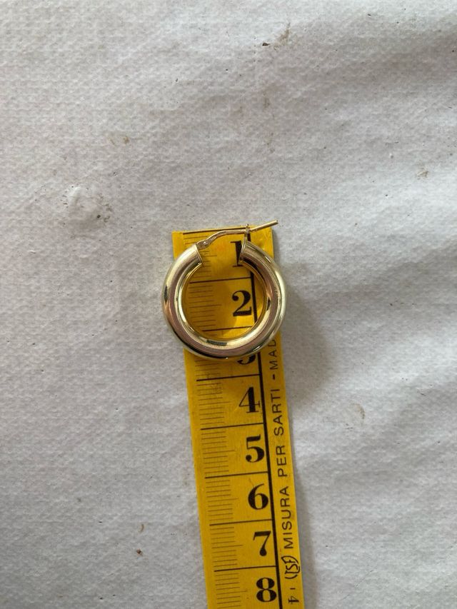 Orecchini grandi a cerchio argento placcato oro